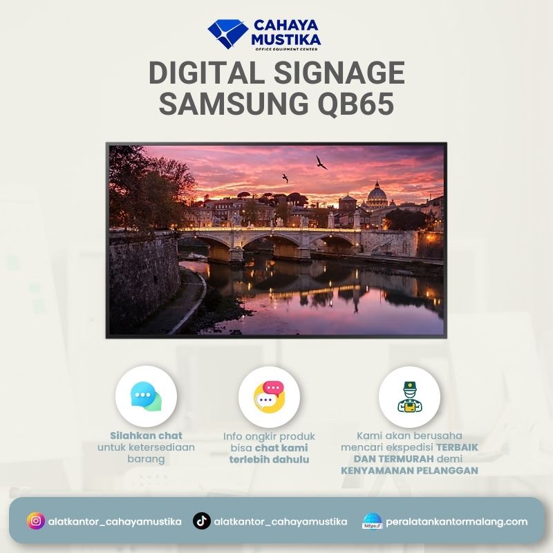 Digital Signage Samsung Smart Signage QB65