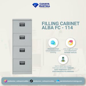 Filling Cabinet Besi Alba FC-114 (4 Laci)