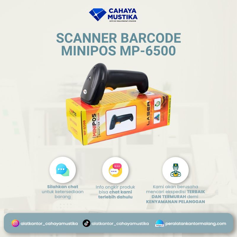 Scanner Barcode Minipos MP-6500