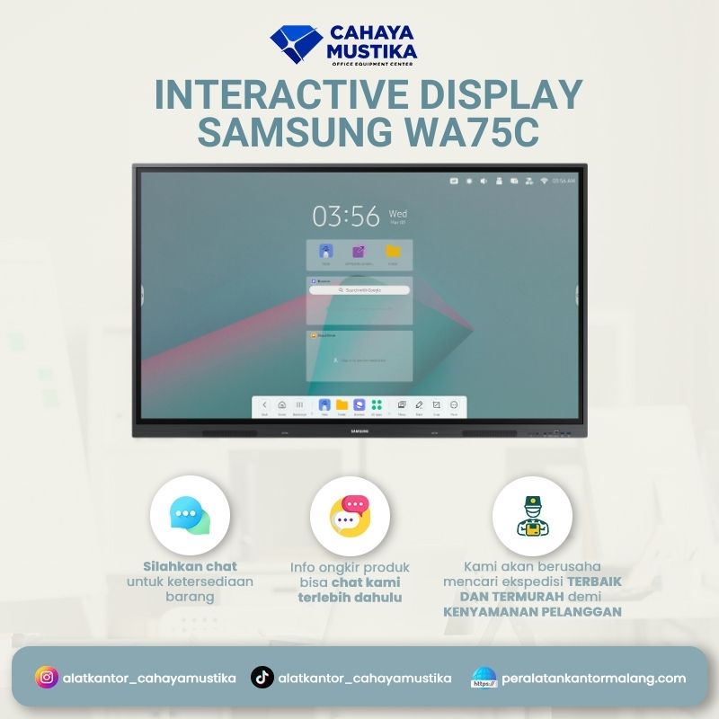 Interactive Flat Panel Display Samsung WA75C