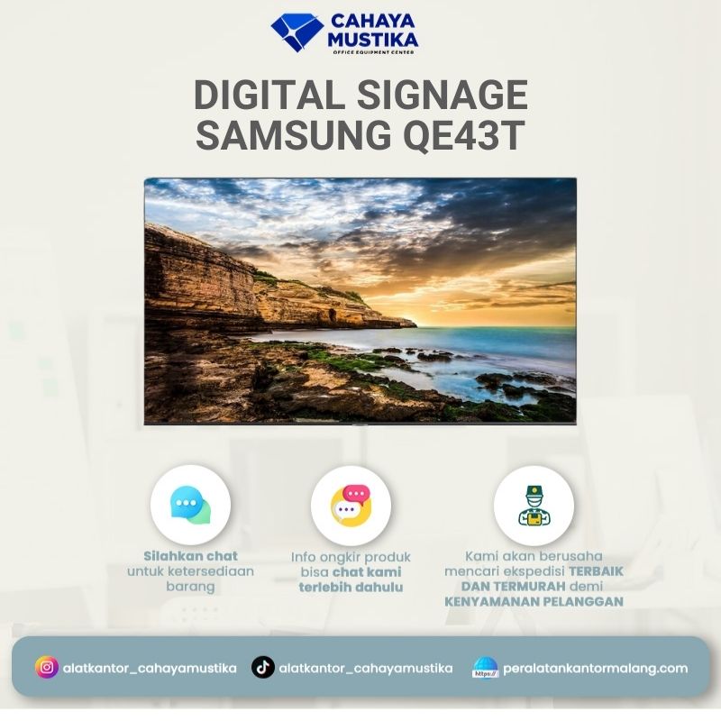 Digital Signage Samsung Smart Signage QE43T