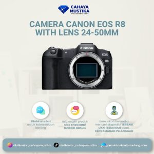 Camera Canon Digital EOS R8 with lens 24-50mm