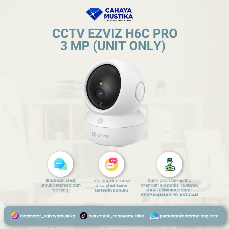 CCTV Indoor Ezviz H6C Pro 3MP (Unit Only)