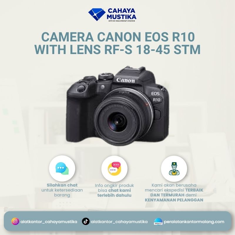 Camera Canon EOS R10 With Lens RF-S 18-45 STM