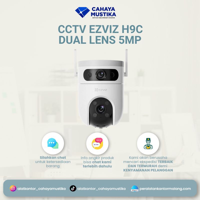 CCTV Outdoor Ezviz H9C Dual Lens 5MP