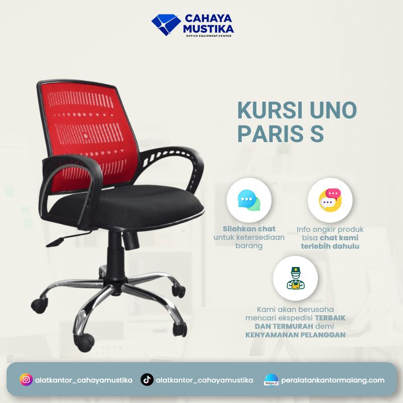 Kursi Staff Putar Uno Paris S Chrome