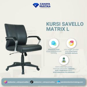 Kursi Manager Hidrolik Savello Matrix L