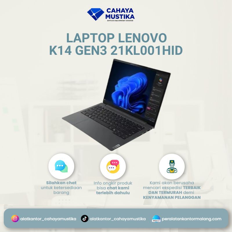 Laptop Lenovo K14 Gen3 21KL001HID