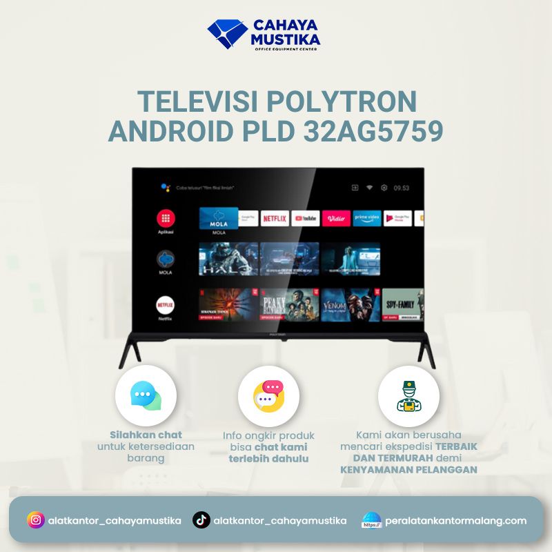 Televisi Polytron Android PLD 32AG5759