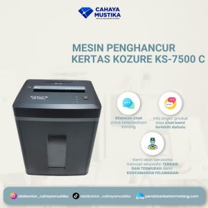 Mesin Penghancur Kertas Kozure KS-7500 C