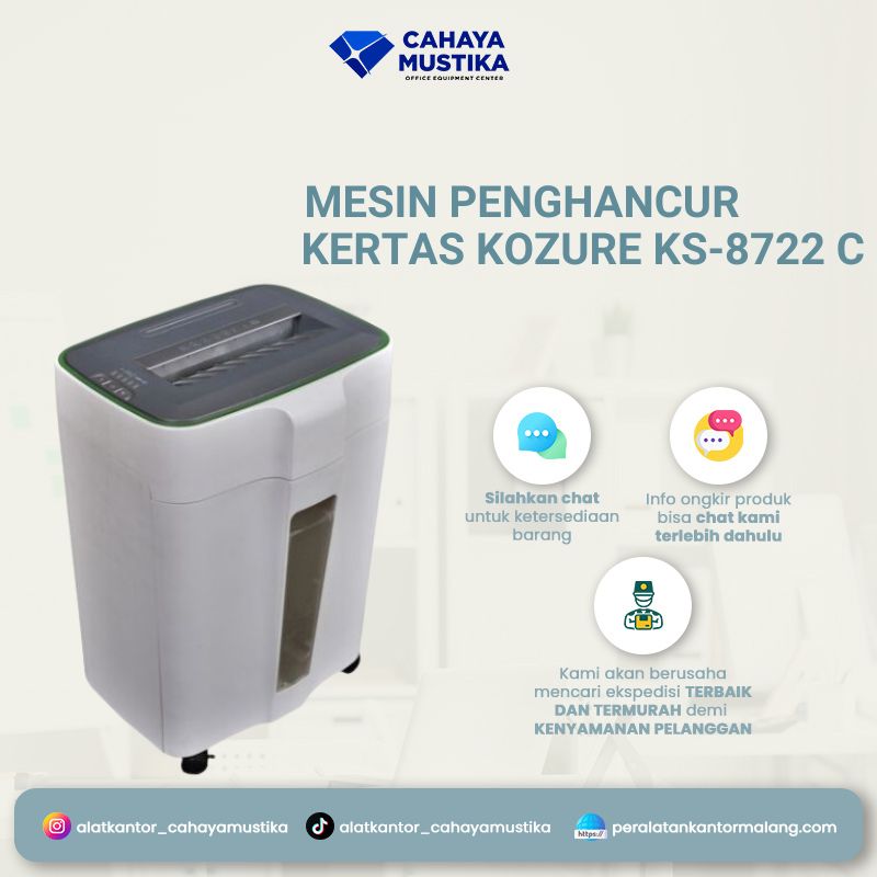 Mesin Penghancur Kertas Kozure KS-8722 C