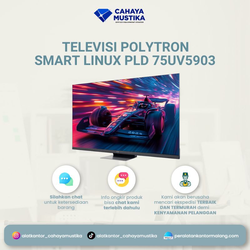 Televisi Polytron Smart Linux PLD 75UV5903