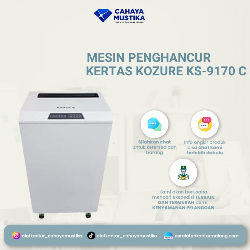 Mesin Penghancur Kertas Kozure KS-9170 C