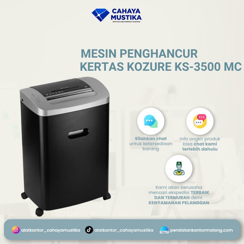 Mesin Penghancur Kertas Kozure KS-3500 MC
