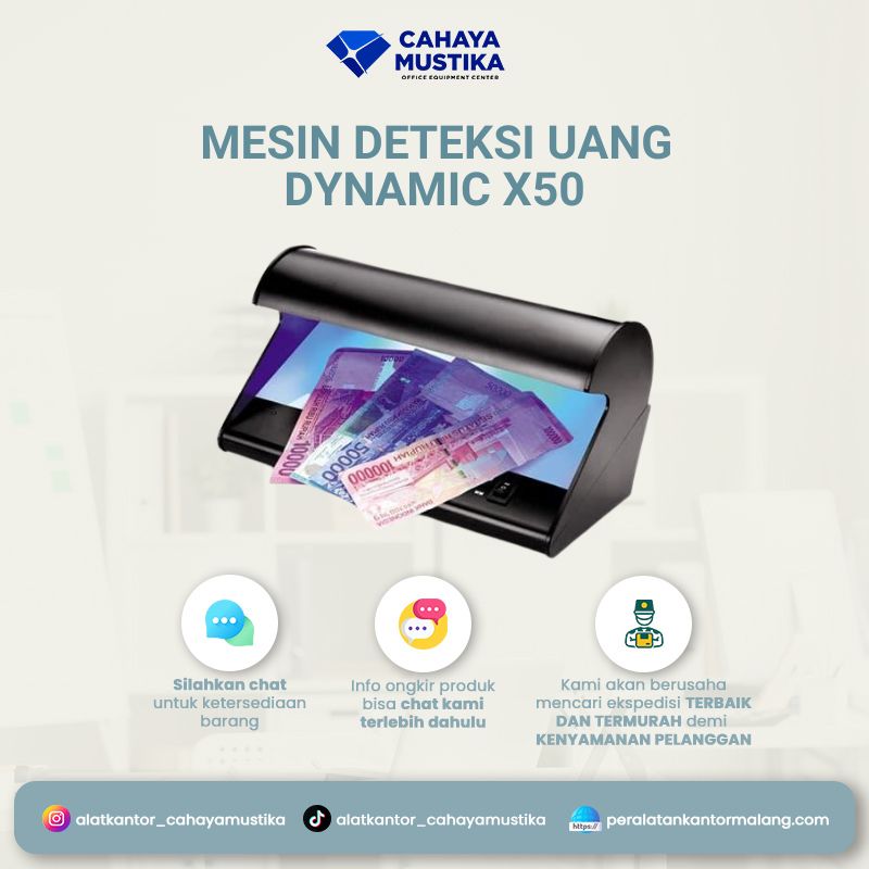 Mesin Deteksi Uang Dynamic X50