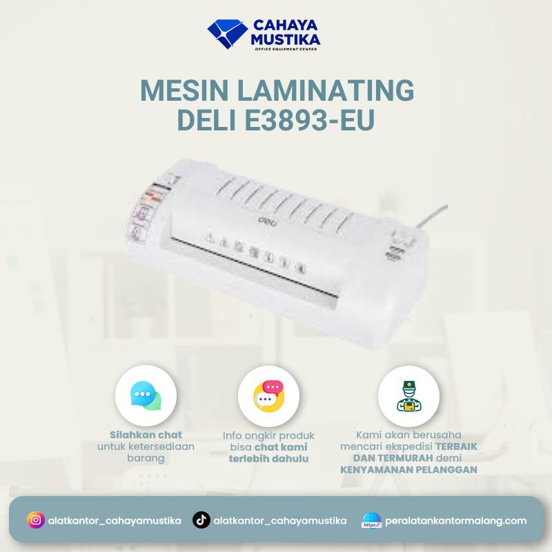 Mesin Laminating Deli E3893-EU