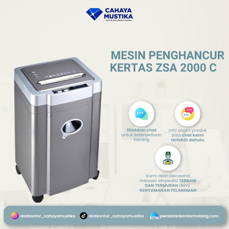 Mesin Penghancur Kertas ZSA 2000 C
