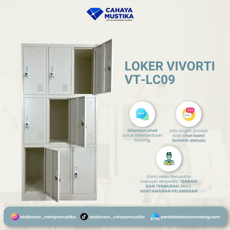 Loker 9 Pintu Vivorti VT-LC09