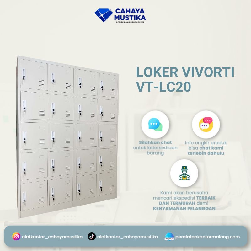 Loker 20 Pintu Vivorti VT-LC20