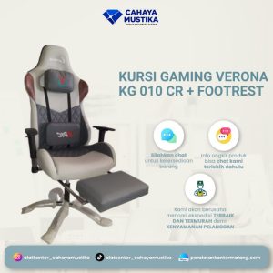 Kursi Gaming Verona KG 010 CR + Footrest