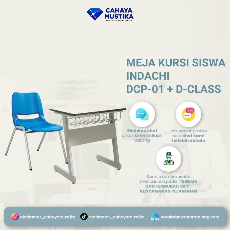 Meja dan Kursi Sekolah Indachi DCP-01 + D-CLASS