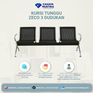 Kursi Tunggu Zeco Dengan Sandaran (3 Seat)